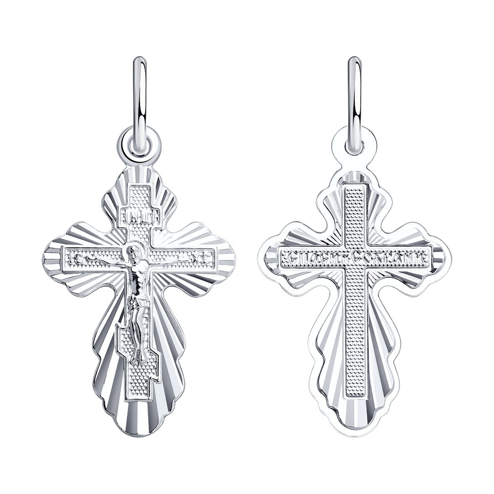 Крест из серебра 94120128 Подвеска (Ag 925)