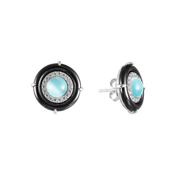 Серьги из серебра пусеты 9050005042604 Серьги (Ag 925)