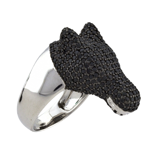 Кольцо из серебра с кубическим цирконием  SR36971-B Кольцо (Ag 925)