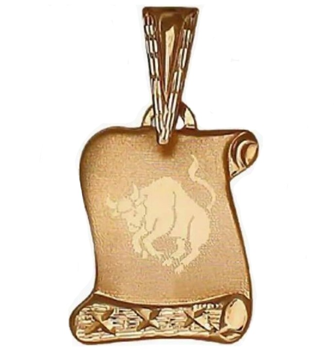 Подвеска из золота знак зодиака  01Д716605 Подвеска зодиак (Au 585)
