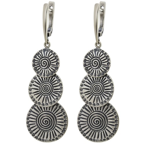 Серьги из серебра   31С0482С Серьги (Ag 925)