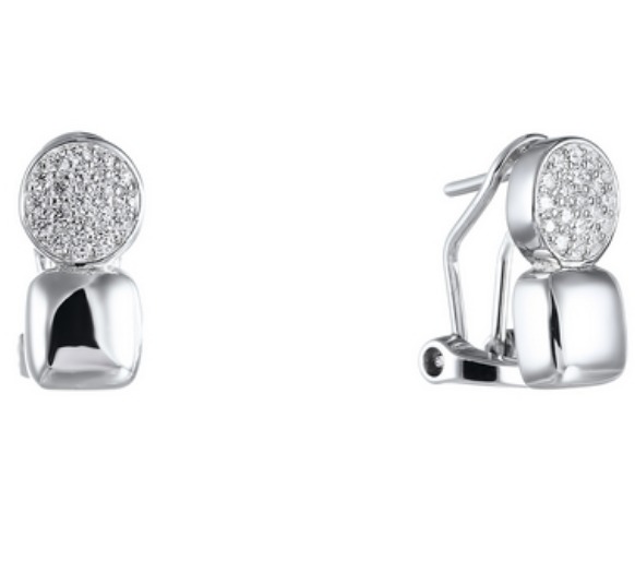 Серьги из серебра с кубическим цирконием 9050005053104 Серьги (Ag 925)