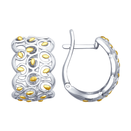 Серьги из серебра   94022646 Серьги (Ag 925)