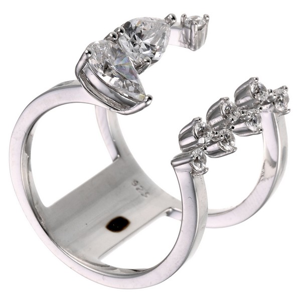 Кольцо из серебра с кубическим цирконием  5570003051504 Кольцо (Ag 925)