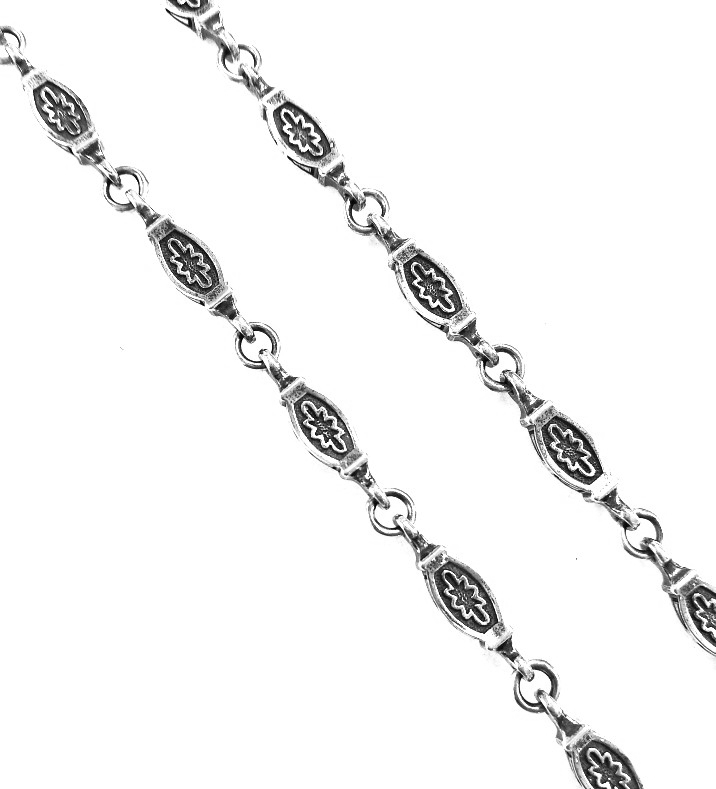 Цепь из серебра с чернением 10351-Ч\60 Цепь (Ag 925)