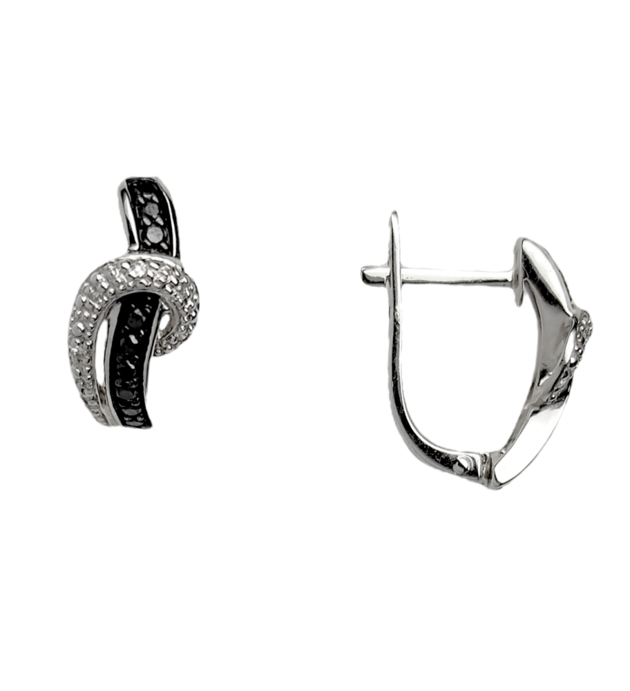 Серьги из белого золота с бриллиантами ERIA0981-88YL-W Серьги (Au 585)