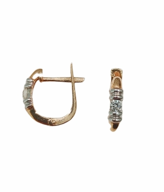 Серьги из золота с бриллиантами 1020276 №17 1 Серьги (Au 585)