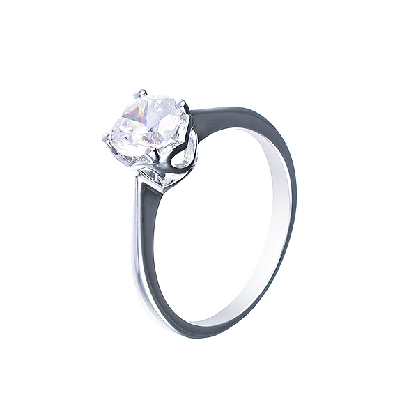 Кольцо из серебра с кубическим цирконием  2860016074011 Кольцо (Ag 925)