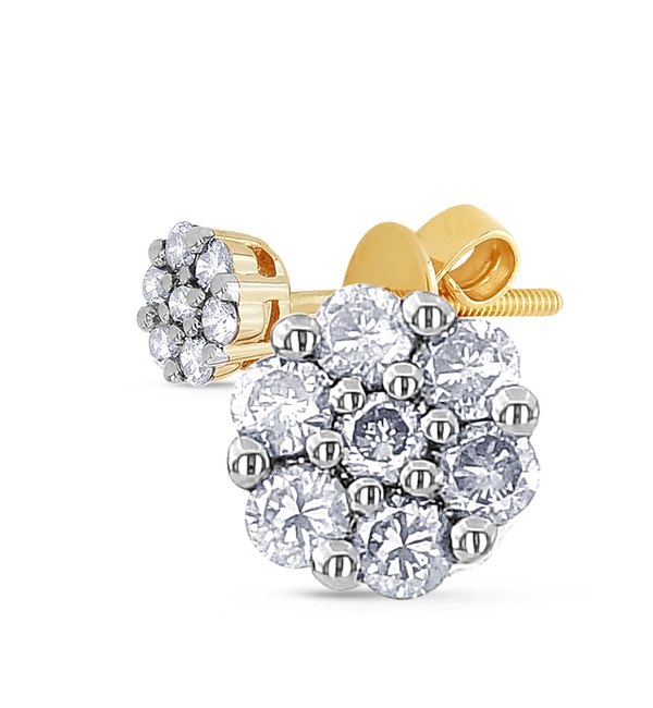 Серьги из золота c бриллиантами 23762 Серьги (Au 585)