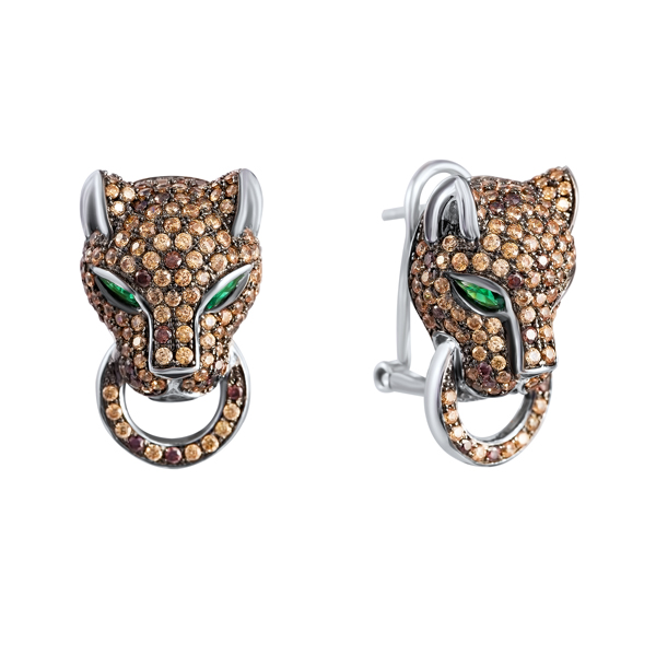 Серьги из серебра с кубическим цирконием 2600002054153 Серьги (Ag 925)