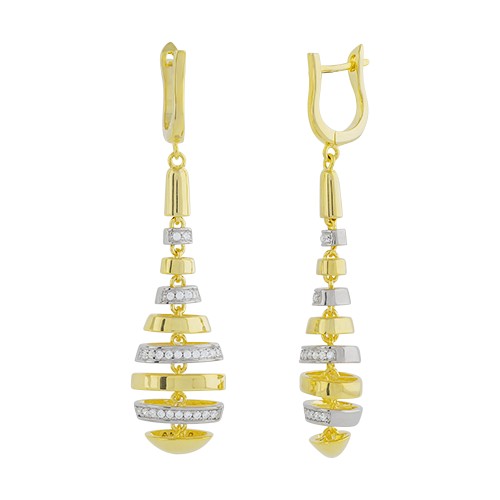 Серьги из серебра с кубическим цирконием ES01139A1 Серьги (Ag 925)