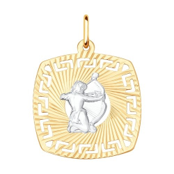 Подвеска из золота знак зодиака  031642 Подвеска зодиак (Au 585)