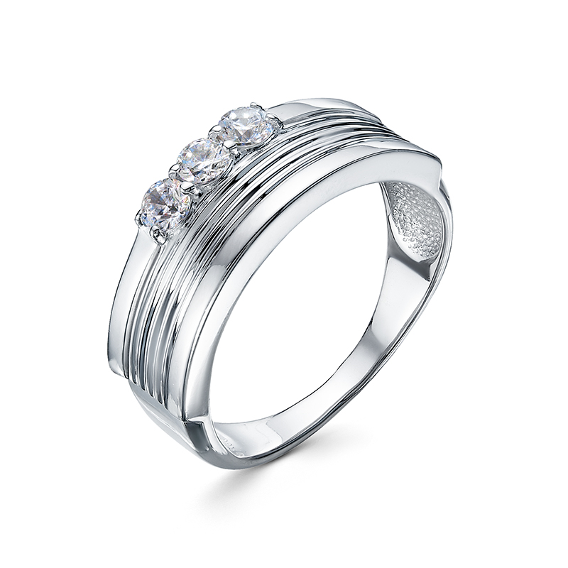 Кольцо из серебра с фианитами  с1100997 Кольцо (Ag 925)
